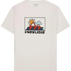 KnowledgeCotton Apparel - Regenerative Organic Cotton Front Print T-hirt - T-hirt