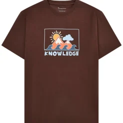 KnowledgeCotton Apparel - Regenerative Organic Cotton Front Print T-hirt - T-hirt