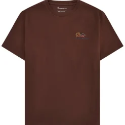 KnowledgeCotton Apparel - Regenerative Organic Cotton Chest Print T-Shirt - T-Shirt Hot