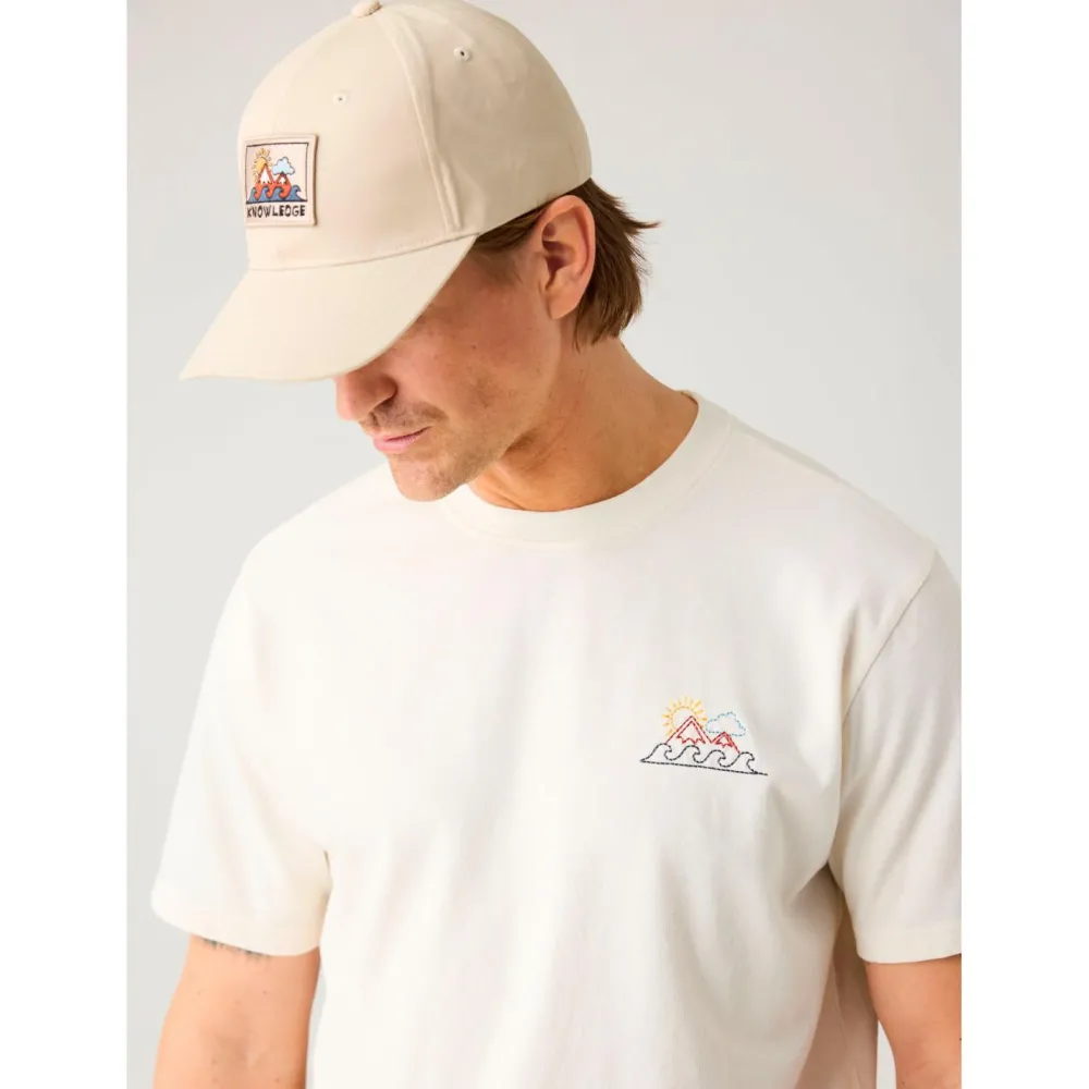 KnowledgeCotton Apparel - Regenerative Organic Cotton Chest Print T-Shirt - T-Shirt Hot