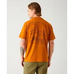 - / Heavy inge TN Back Print - T-hirt < KnowledgeCotton Apparel Hot
