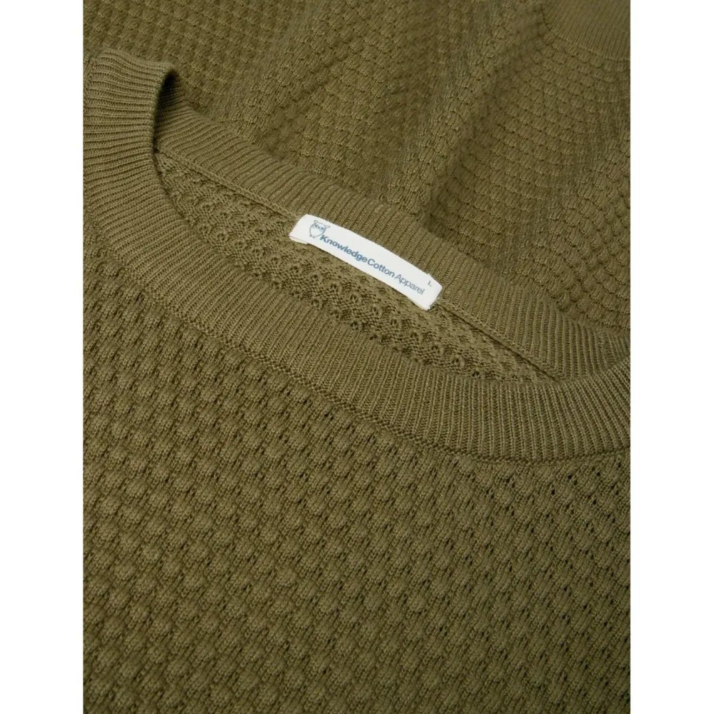 - Vagn Reguar Bubbe Knit Crew Neck - Wopuover < KnowledgeCotton Apparel Sale