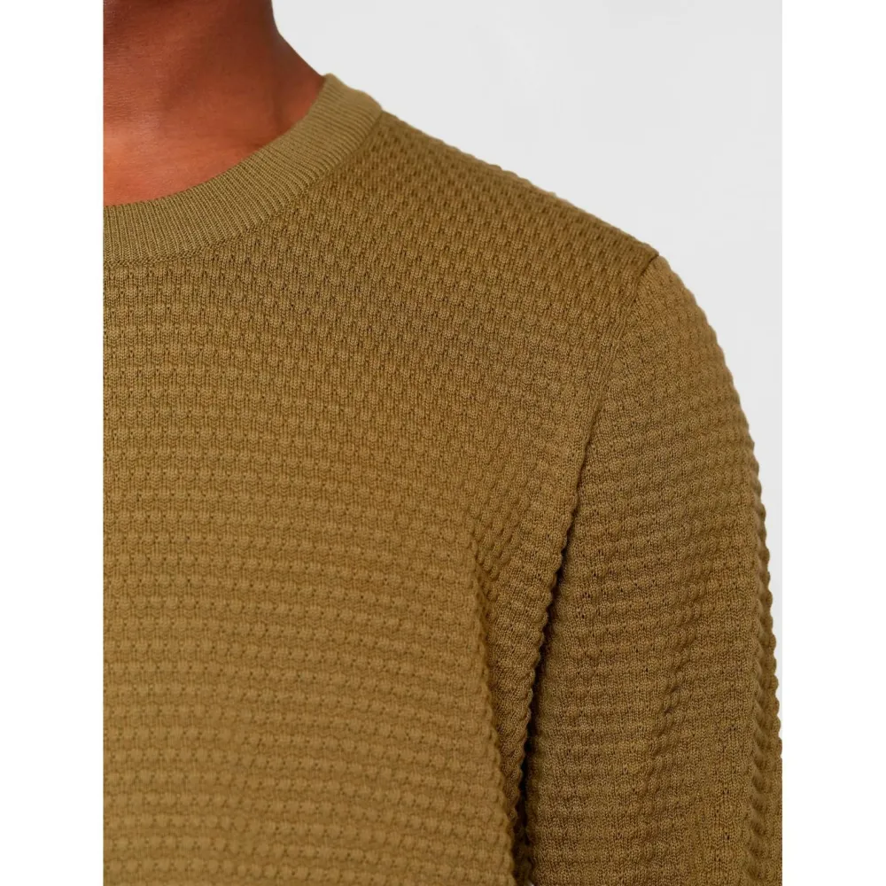 - Vagn Reguar Bubbe Knit Crew Neck - Wopuover < KnowledgeCotton Apparel Sale