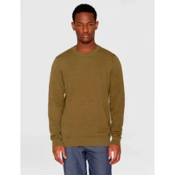 - Vagn Reguar Bubbe Knit Crew Neck - Wopuover < KnowledgeCotton Apparel Sale