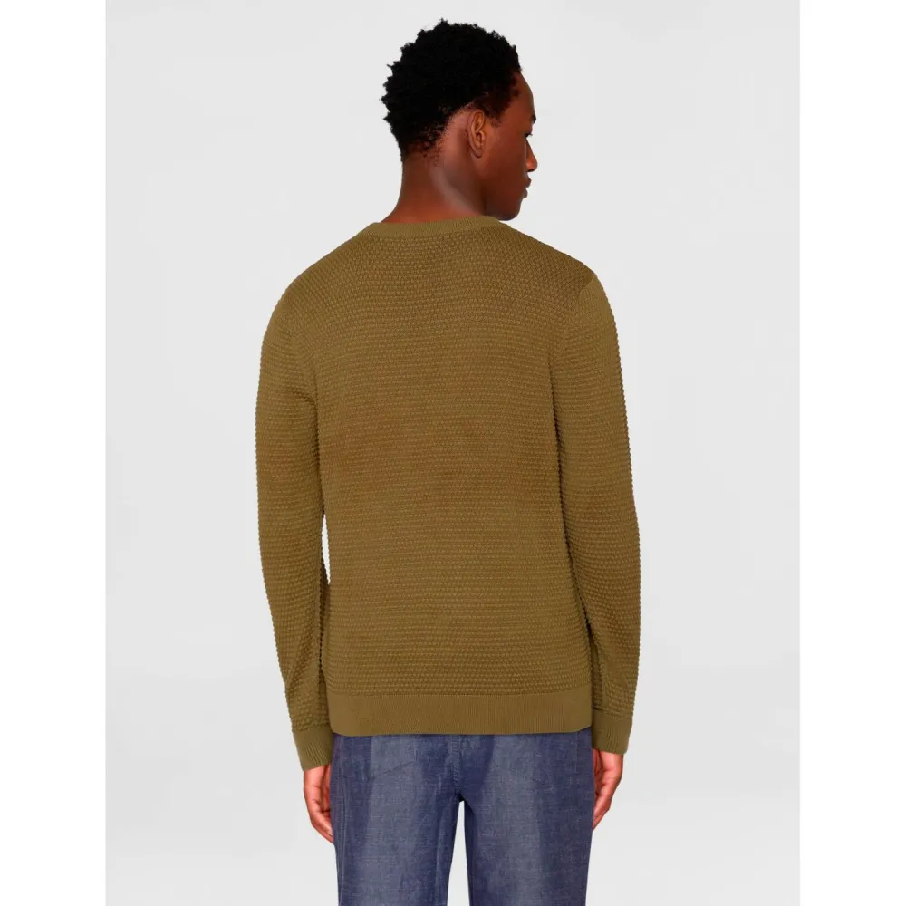 - Vagn Reguar Bubbe Knit Crew Neck - Wopuover < KnowledgeCotton Apparel Sale