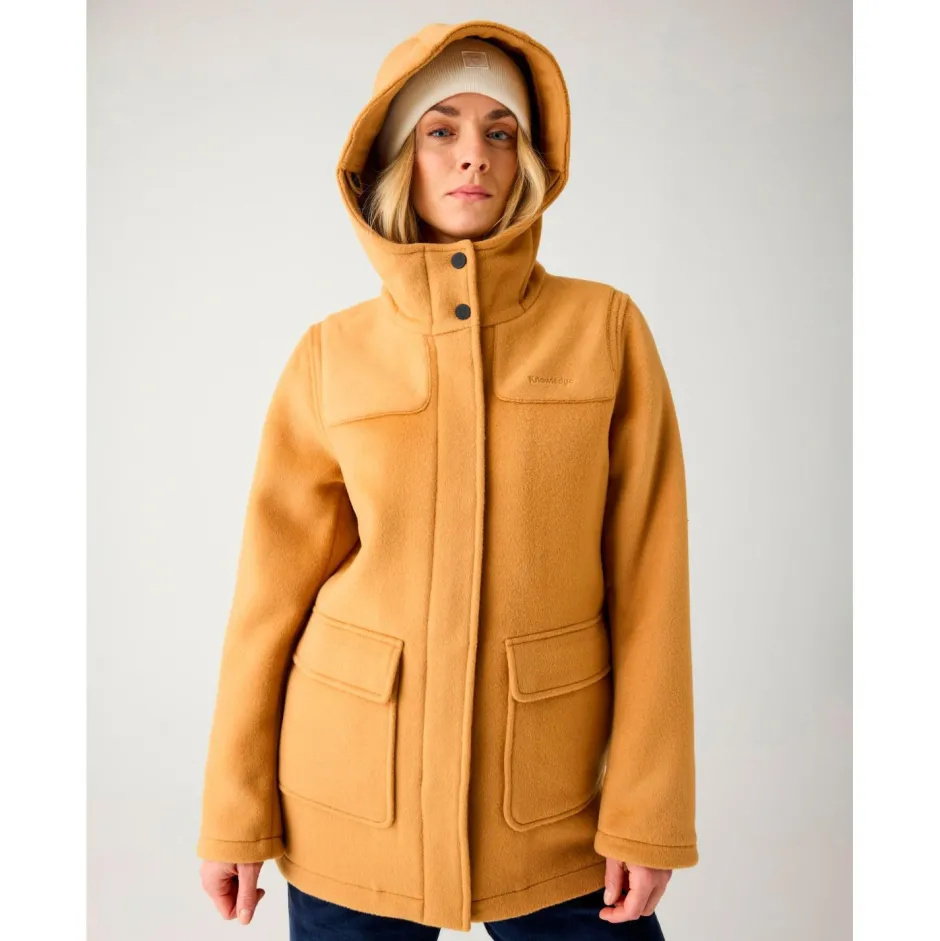KnowledgeCotton Apparel - Woen' Feted Woo Duffe Coat - Parka