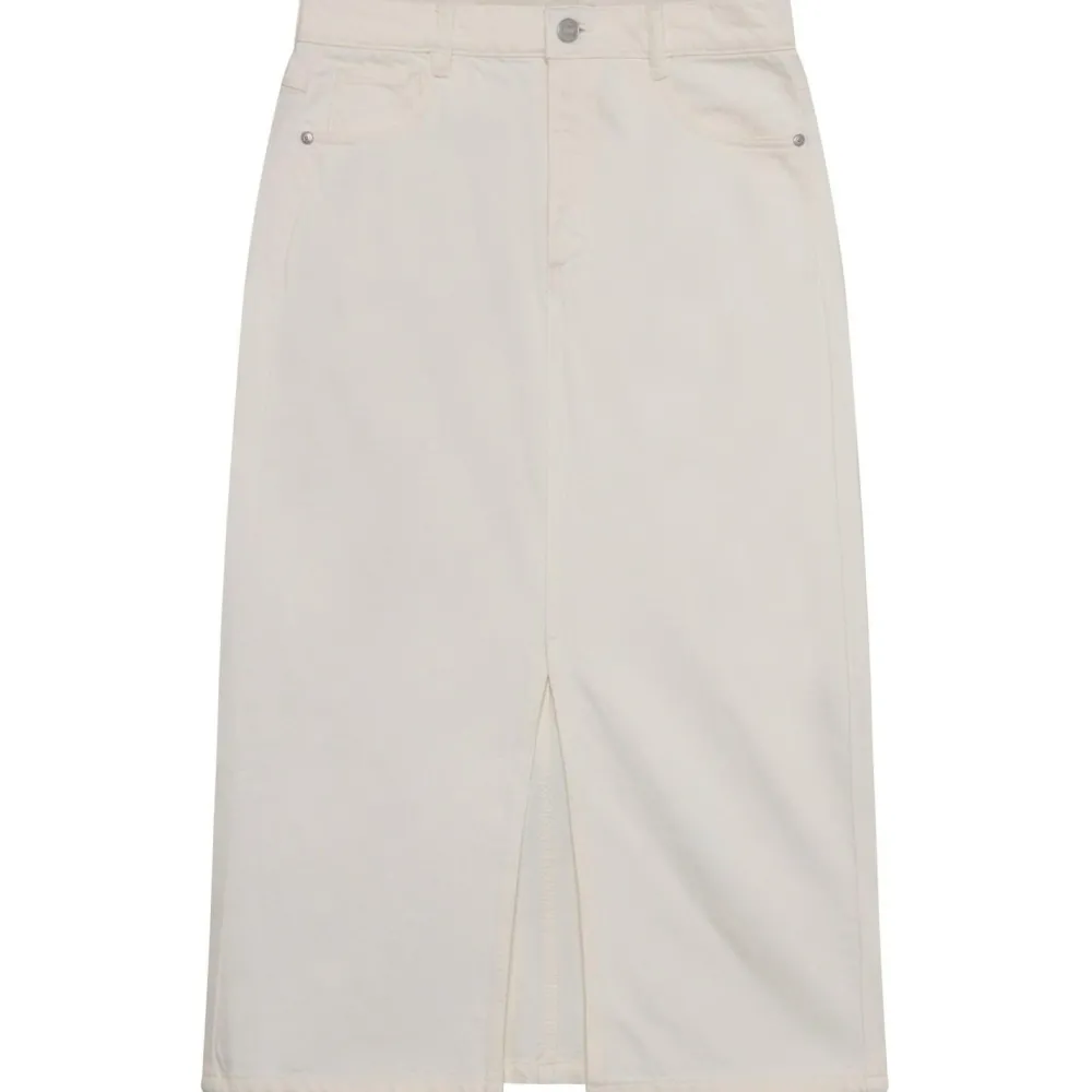 - Women's Mid Length H. Twill Skirt - Rock < KnowledgeCotton Apparel Clearance