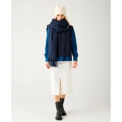 - Women's Mid Length H. Twill Skirt - Rock < KnowledgeCotton Apparel Clearance