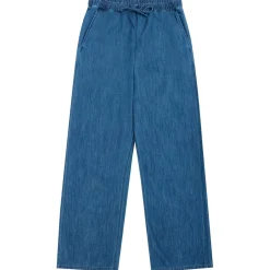 KnowledgeCotton Apparel - Women's Posey Wide Mid-Rise - Freizeithose Dark Blue Denim Discount