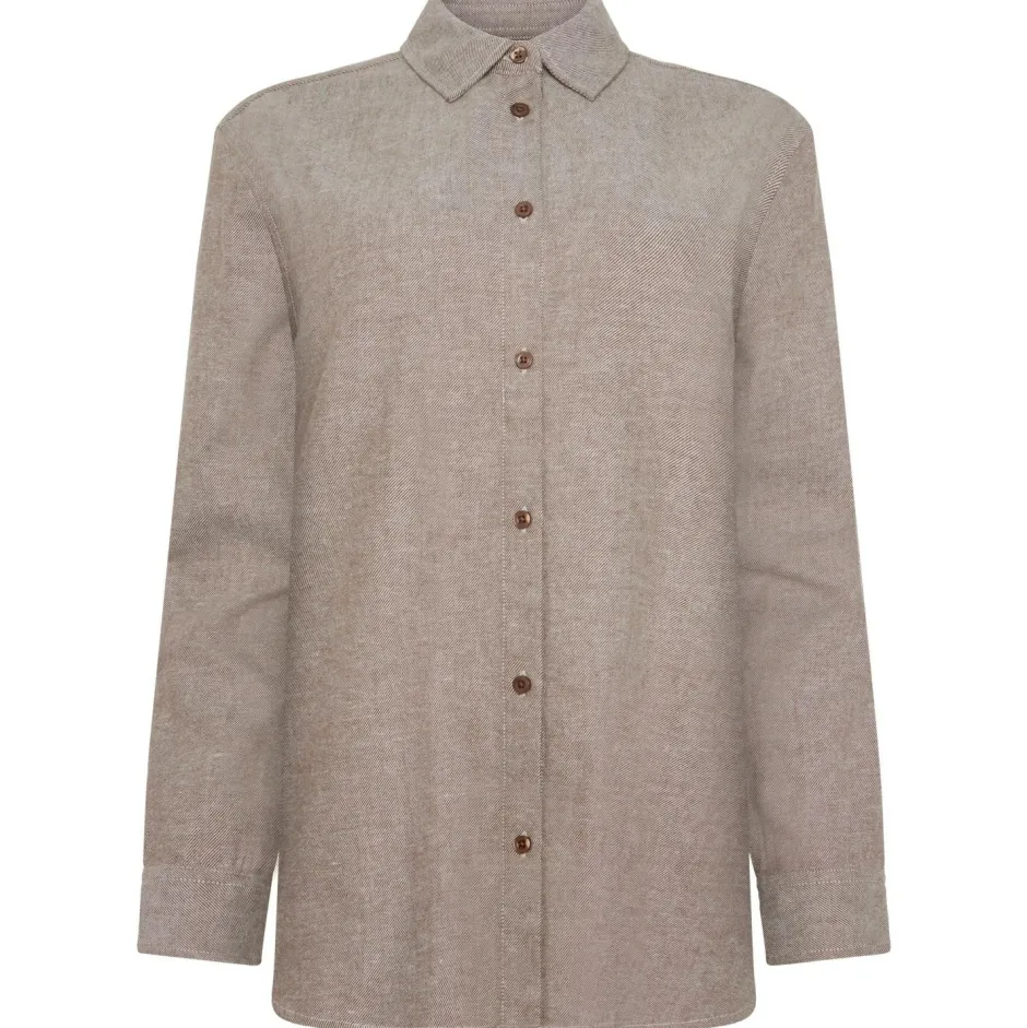 KnowledgeCotton Apparel - Woen' Reguar Fit Heavy Twi - Bue