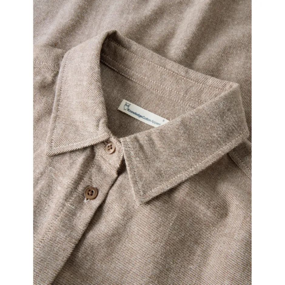 KnowledgeCotton Apparel - Woen' Reguar Fit Heavy Twi - Bue