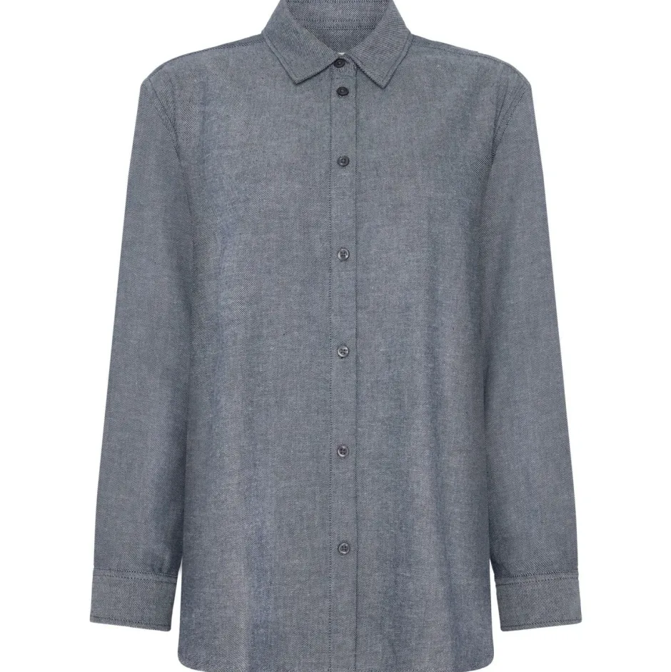 KnowledgeCotton Apparel - Woen' Reguar Fit Heavy Twi - Bue