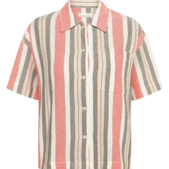 KnowledgeCotton Apparel Shirts, Hemden & Longsleeves|Alltagsbekleidung-- Women's Striped S/S Shirt - Bluse