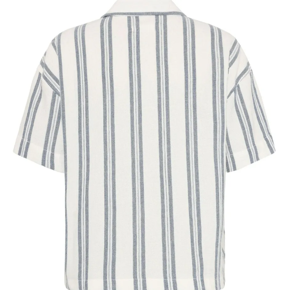 KnowledgeCotton Apparel Shirts, Hemden & Longsleeves|Alltagsbekleidung-- Women's Striped S/S Shirt - Bluse