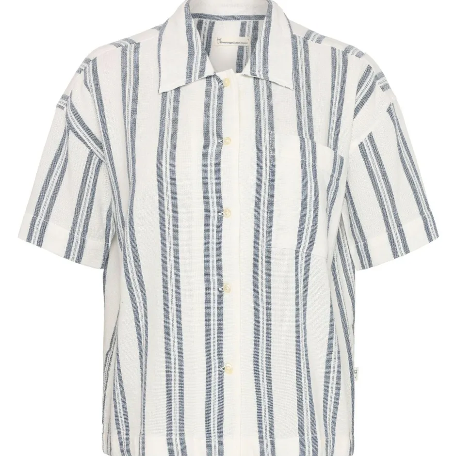 KnowledgeCotton Apparel Shirts, Hemden & Longsleeves|Alltagsbekleidung-- Women's Striped S/S Shirt - Bluse