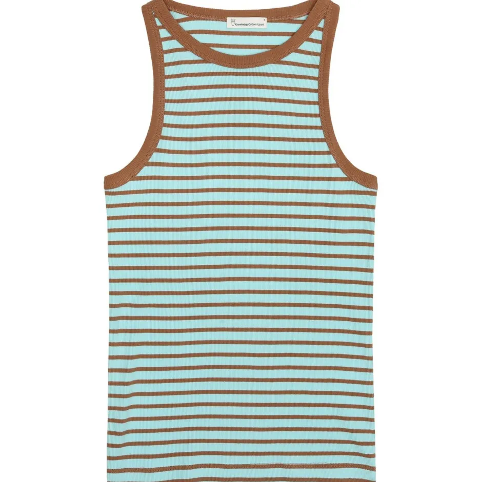 KnowledgeCotton Apparel Shirts, Hemden & Longsleeves|Alltagsbekleidung-- Women's Striped Racer Rib Top - Top