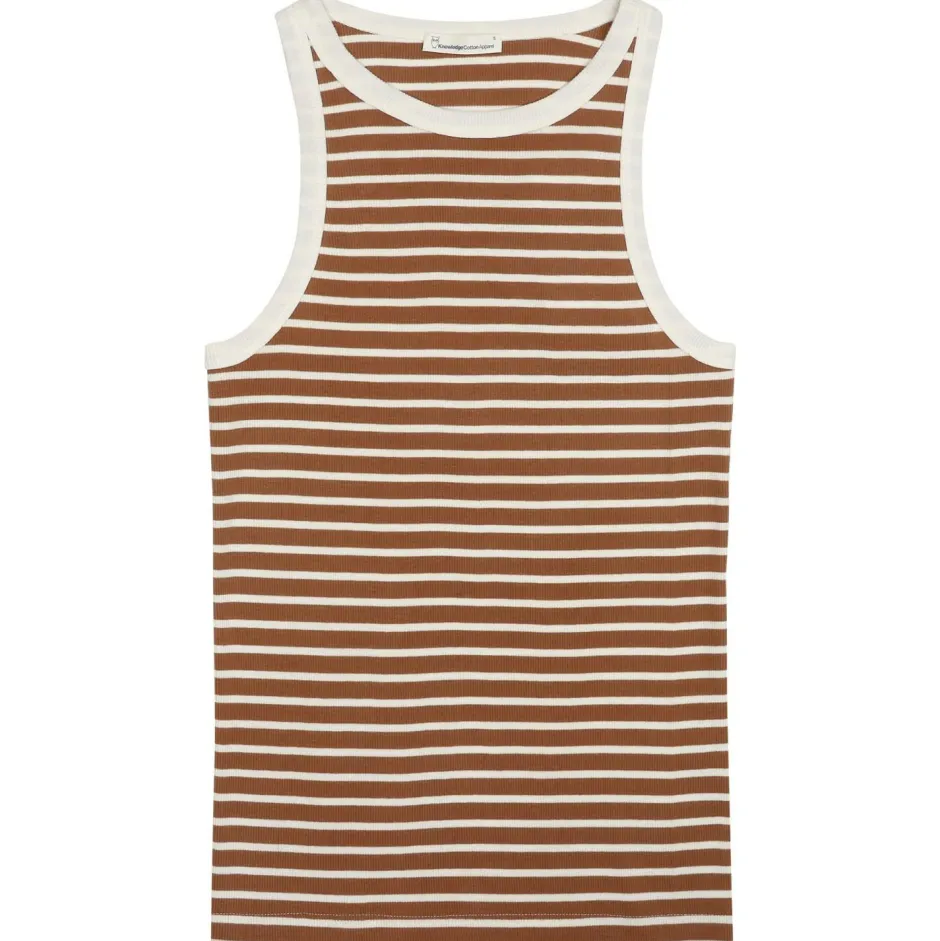 KnowledgeCotton Apparel Shirts, Hemden & Longsleeves|Alltagsbekleidung-- Women's Striped Racer Rib Top - Top