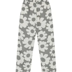 KnowledgeCotton Apparel - Women's Posey Linen-Mix Printed Pants - Freizeithose Grey Outlet