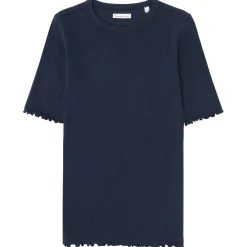 KnowledgeCotton Apparel - Woen' Rib Tee Ruffe Heing - T-hirt