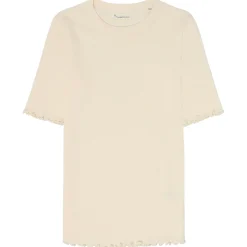 KnowledgeCotton Apparel - Woen' Rib Tee Ruffe Heing - T-hirt