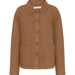 KnowledgeCotton Apparel - Women's Regular Linen Overshirt - Freizeitjacke Hot