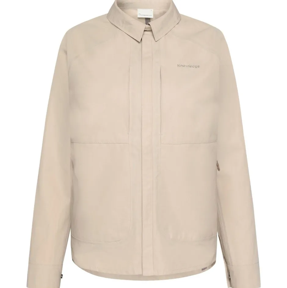 KnowledgeCotton Apparel Freizeitjacken|Jacken-- Women's Vent Canvas Classic - Freizeitjacke Light Feather Gray