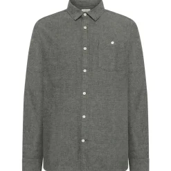 KnowledgeCotton Apparel - Zig-Zag Twill Structure Shirt - Hemd New