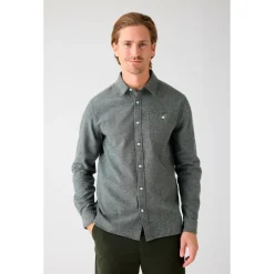 KnowledgeCotton Apparel - Zig-Zag Twill Structure Shirt - Hemd New