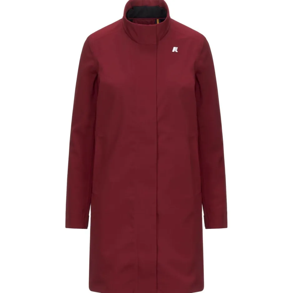 K-Way Jacken|Wanderbekleidung-- Women's Dukesse Bonded - Parka Red Syrah / Blue Depth