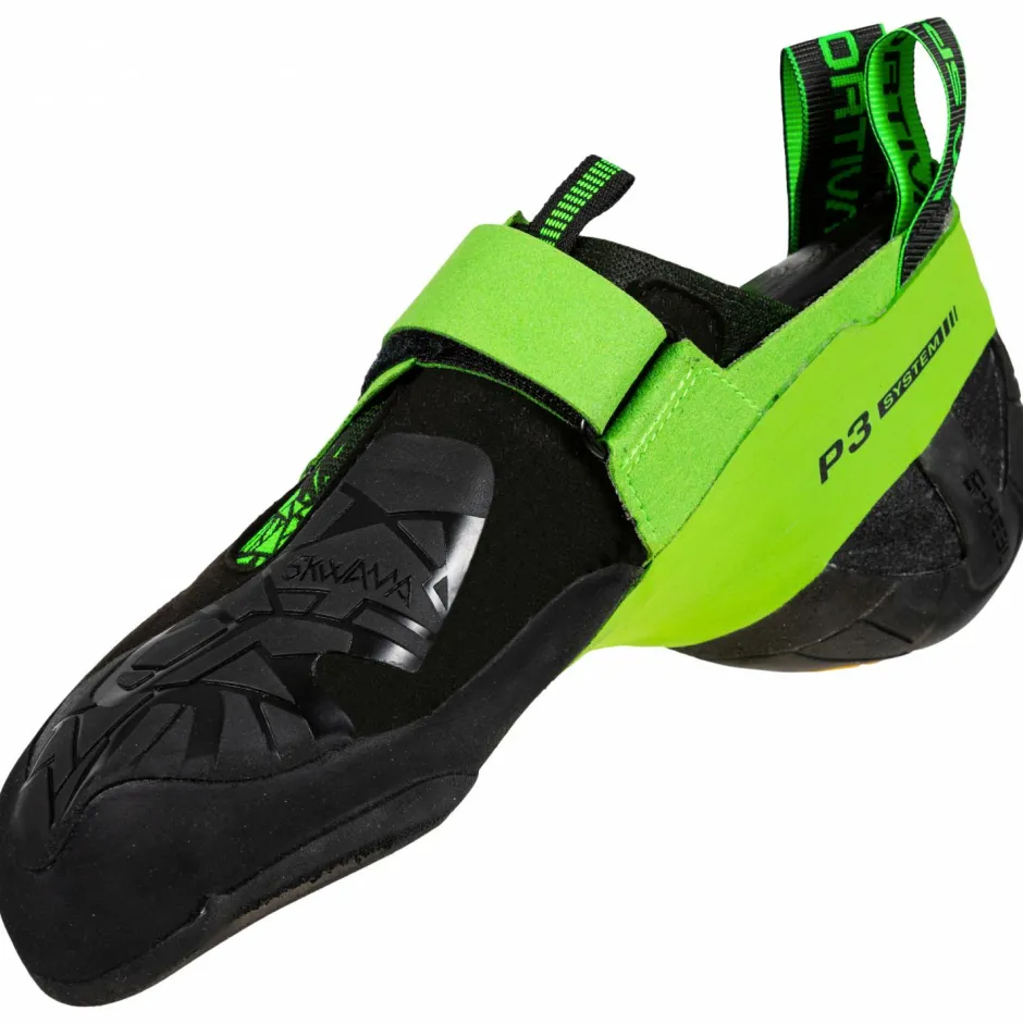 La Sportiva Kletterschuhe|Klettschuhe-- Skwama Vegan - Kletterschuhe Black / Flash Green