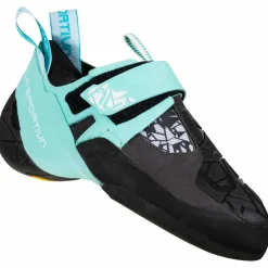 La Sportiva Kletterschuhe|Klettschuhe-- Women's Skwama Vegan - Kletterschuhe Carbon / Turquoise