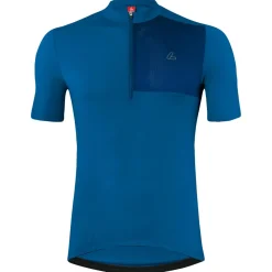 Lu00f6ffler Löffler - Bike Jersey Half-Zip Skys Block Mid - Radtrikot