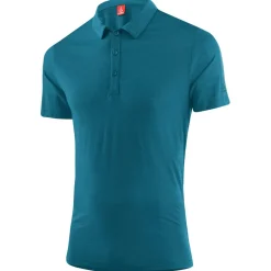 Lu00f6ffler Trekkingbekleidung|Shirts, Hemden & Longsleeves-Löffler - Poloshirt Merino-Tencel - Polo-Shirt
