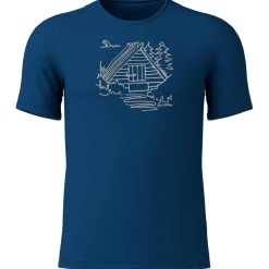 Lu00f6ffler Trekkingbekleidung|Alltagsbekleidung-Löffler - Printshirt Cottage Merino-Tencel - Merinoshirt
