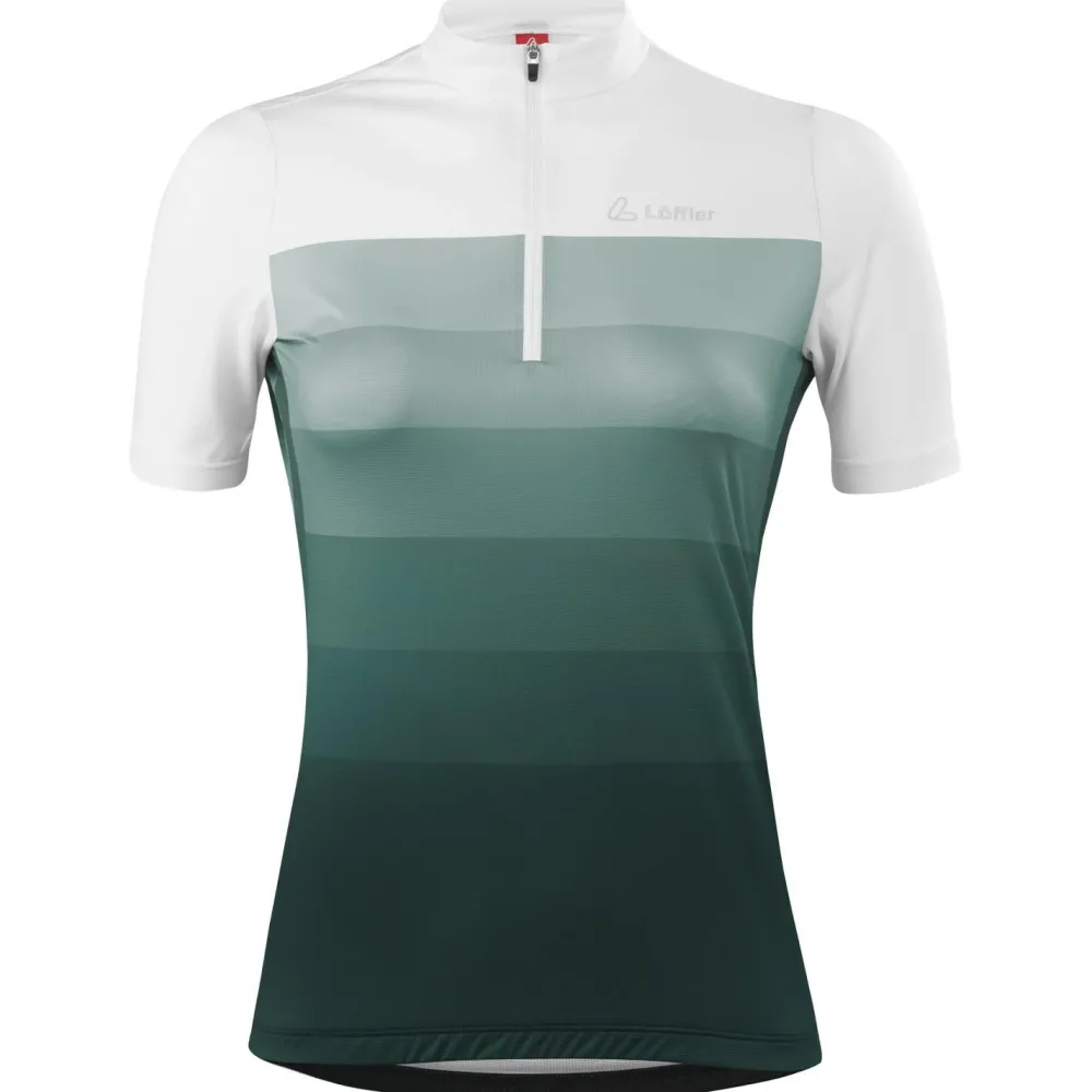 Lu00f6ffler Löffler - Women's Bike Jersey Half-Zip Rainbow Mid - Radtrikot Discount