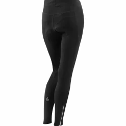 Lu00f6ffler Löffler - Women's Bike Long Tights Basic Gel - Radhose Black Hot