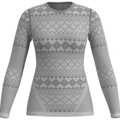 Lu00f6ffler Löffler - Women's Shirt L/S Transtex Warm RETR'X - Kunstfaserunterwäsche Grey Melange Hot