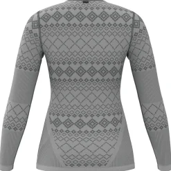 Lu00f6ffler Löffler - Women's Shirt L/S Transtex Warm RETR'X - Kunstfaserunterwäsche Grey Melange Hot