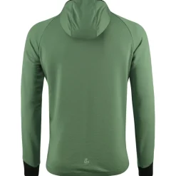 Lu00f6ffler Pullover & Hoodies|Wanderbekleidung-Löffler - Zip-Hoody Tech-Merino - Merinohoodie Pine