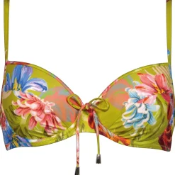 Lidea Bademode-- Women's Botanic Burst Bikini Top - Bikini-Top Apple / Bloom