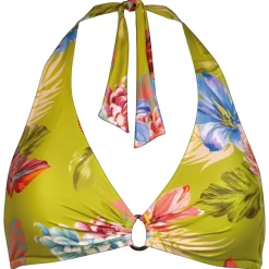- Women's Botanic Burst Bikini Top Neck Halter - Bikini-Top < Lidea Best