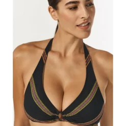 Lidea Bademode-- Women's New Mexico Bikini Top - Bikini-Top Black / Mexican Mix