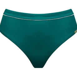 Lidea Bademode-- Women's Sports Club Long Line Bikini Bottoms - Bikini-Bottom Teal / White