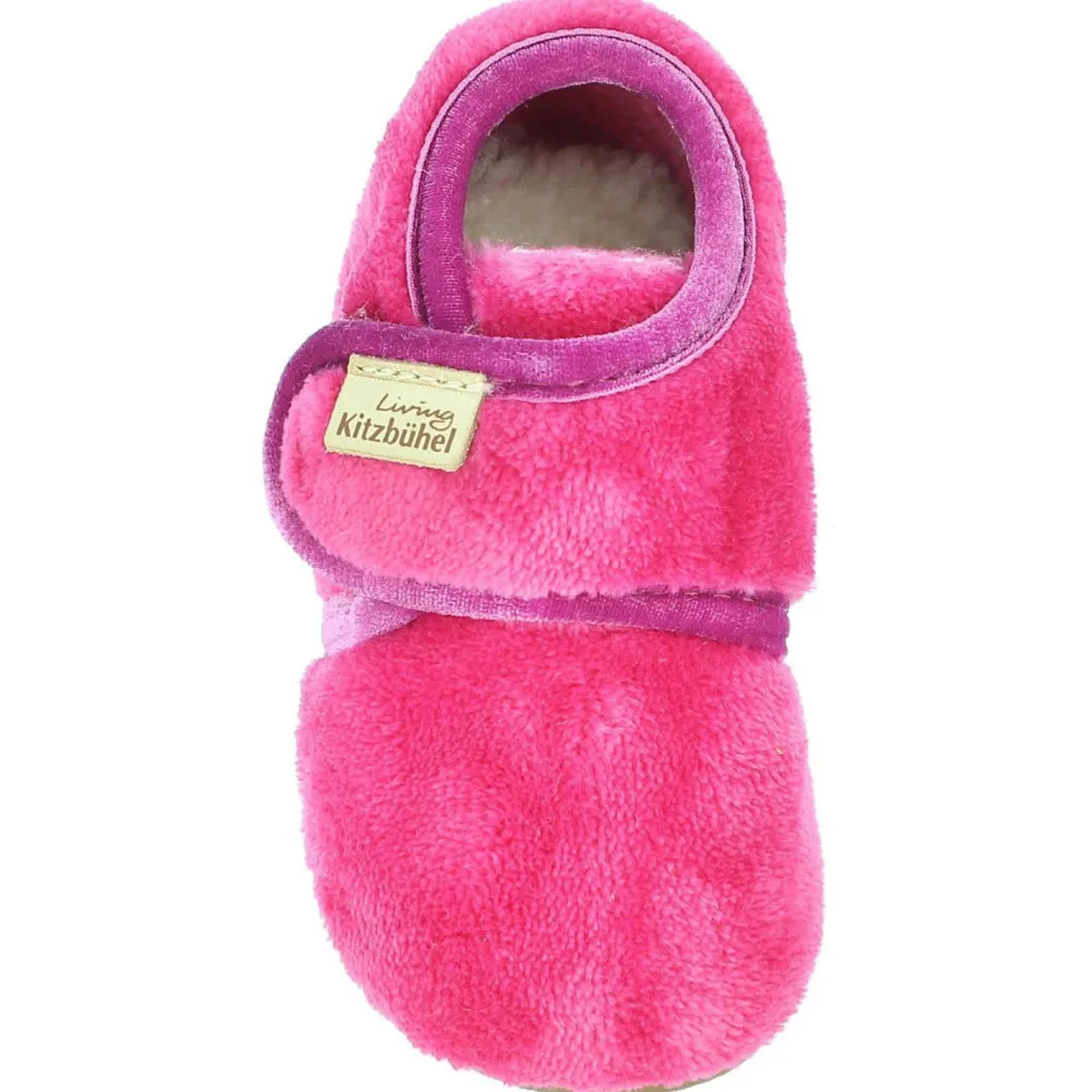 Living Kitzbu00fchel Living Kitzbühel - Baby's Klettschuh Samt Unifarben - Hüttenschuhe Online