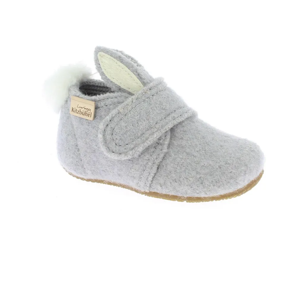 Living Kitzbühel - Baby's Klettschuh Hase mit Ohren - Hüttenschuhe < Living Kitzbu00fchel New