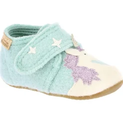 Living Kitzbu00fchel Hüttenschuhe-Living Kitzbühel - Baby's Klettschuh Einhorn & Stern - Hüttenschuhe