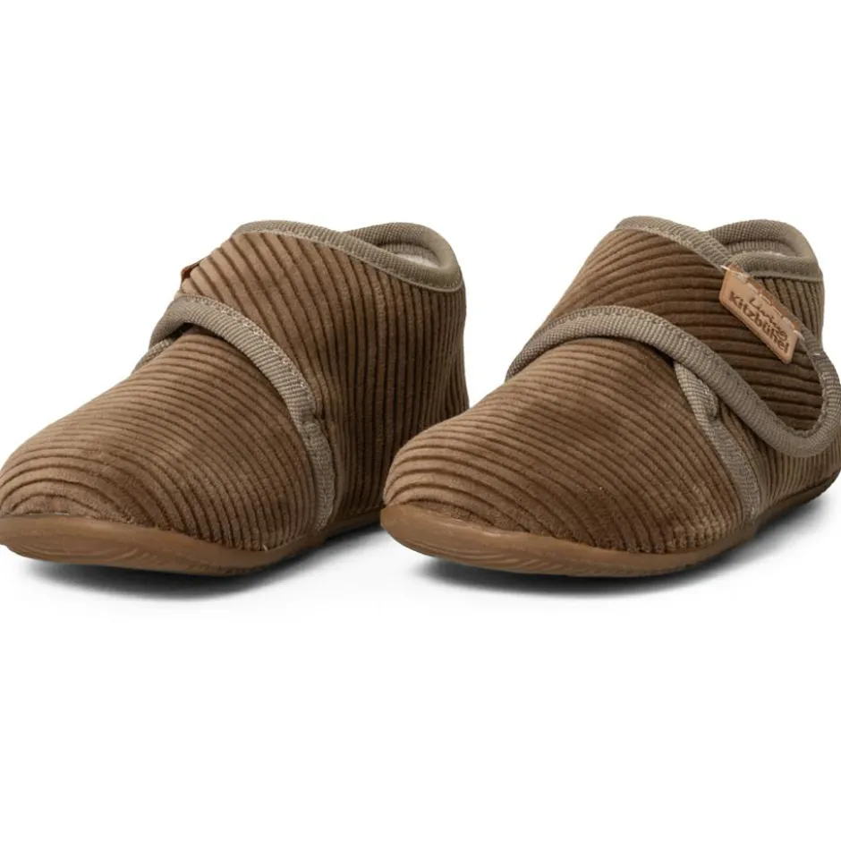 Living Kitzbu00fchel Hüttenschuhe-Living Kitzbühel - Kid's Cord Klettschuh - Hausschuhe