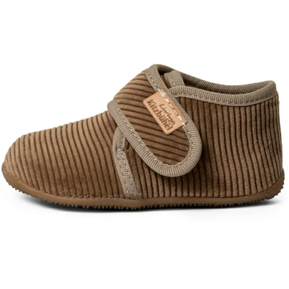 Living Kitzbu00fchel Hüttenschuhe-Living Kitzbühel - Kid's Cord Klettschuh - Hausschuhe