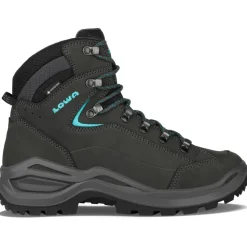 Lowa - Women's Renegade Evo GTX Mid Slim - Wanderschuhe Asphalt / Turquoise Hot