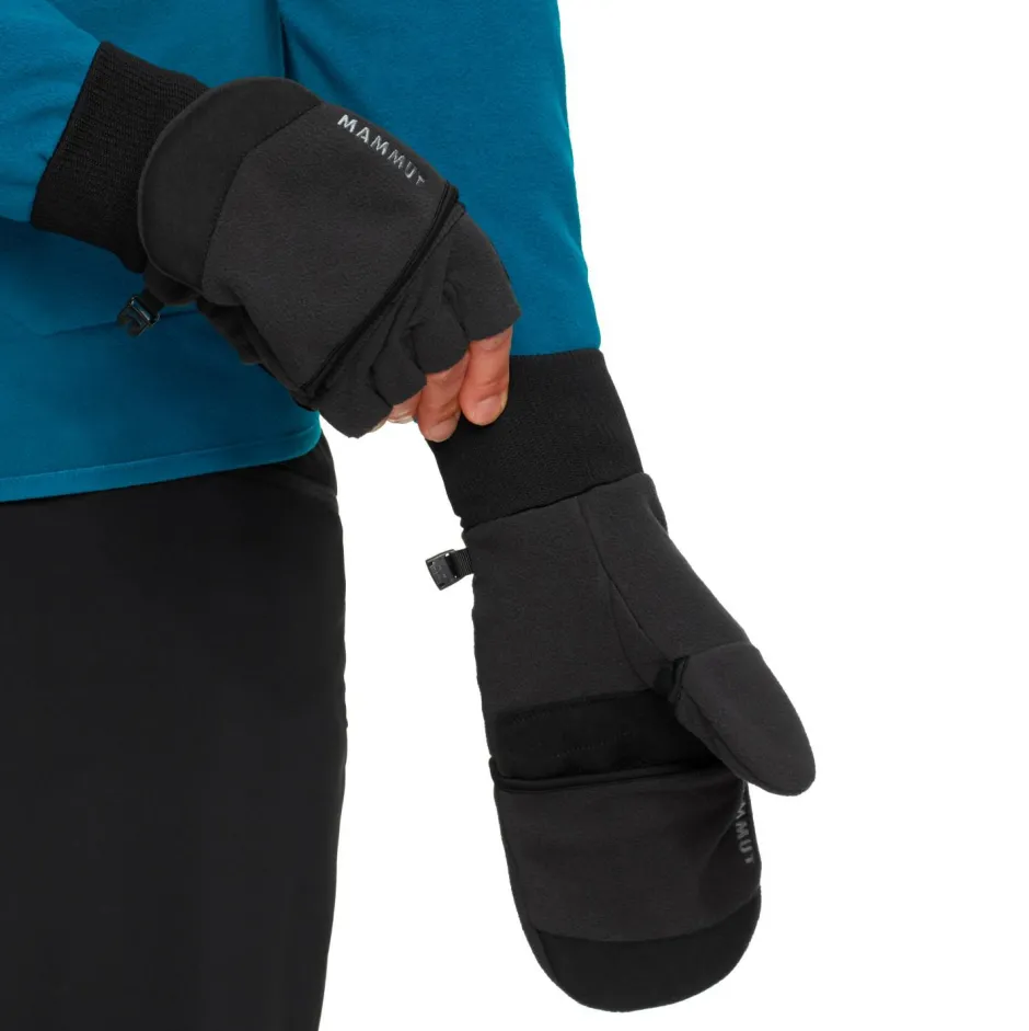 Mammut Hochtourenbekleidung|Handschuhe-- Shelter Softshell Convertible Mitten - Handschuhe Black